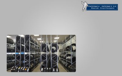 Τοποθέτηση ραφιών σε κατάστημα Michelin στα Ιωάννινα