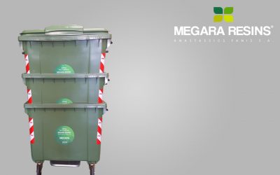 Αποστολή στην εταιρεία Megara Resins 100 πλαστικούς κάδους 1100lt